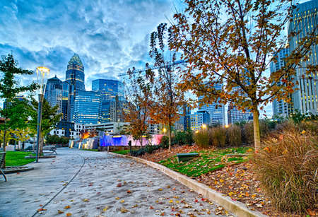 charlotte north carolina early  morning sunriseの写真素材