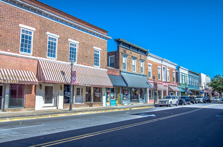 historic white rose city of york south carolinaのeditorial素材
