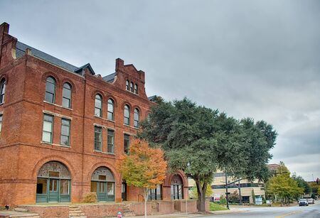 spartanburg south carolina city skyline and downtown surroundingsのeditorial素材