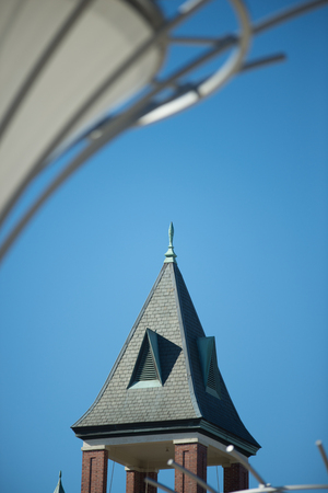 rock hill south carolina downtown during christmas seasonの写真素材