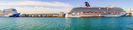 Miami port - Miami port one of the biggeest passanger port in USAのeditorial素材