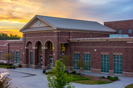 School building - North America historic brick school architecture