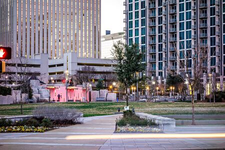 charlotte north carolina city skyline and street scenesのeditorial素材