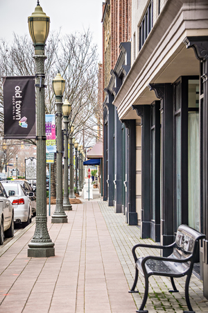 old town rock hill south carolina city streetsのeditorial素材