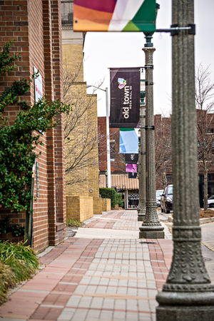 old town rock hill south carolina city streetsのeditorial素材