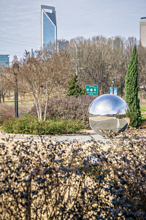 charlotte north carolina city skyline and surroundingsのeditorial素材