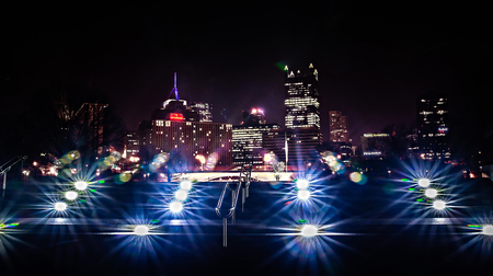 pirrsburgh pennsylvania city skyline viewsの写真素材