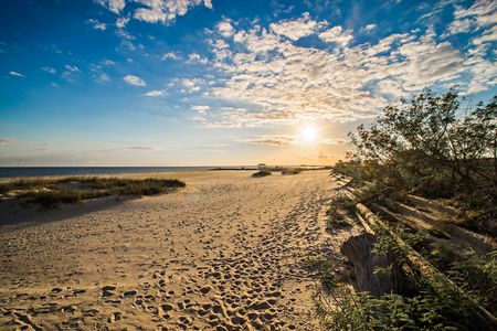 beach scenes on west boulevard in pass christian and henderson pointの写真素材