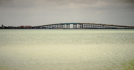 coastal landscape near padre island texasの写真素材