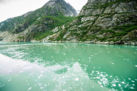 Tracy arm fjord sawyer glacierの写真素材