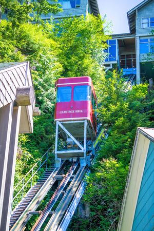 creek street in ketchikan alaska viewsのeditorial素材