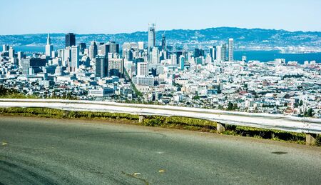 san francisco california downtown and surroundingsの写真素材