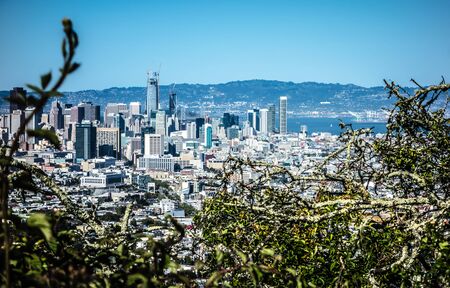 san francisco california downtown and surroundingsの写真素材