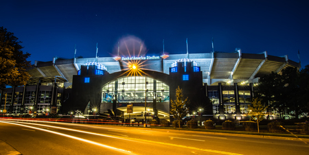 November, 2017, charlotte, nc, usa - early morning in the city of charlotte north carolina near panthers stadiumのeditorial素材