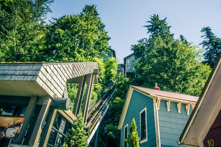 ketchikan alaska downtown of a northern USA townのeditorial素材