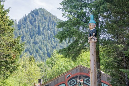 scenery around ketchikan alaska wildernessの写真素材