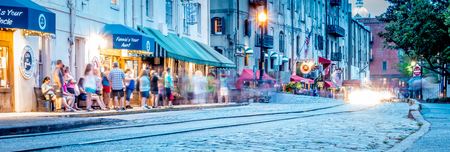 River Street in Savannah Georgiaのeditorial素材