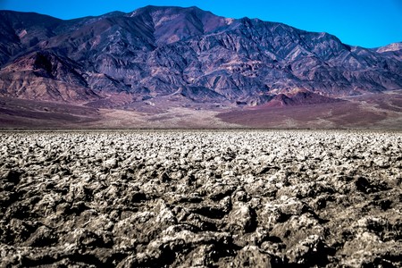 death valley national park hike in californiaの写真素材