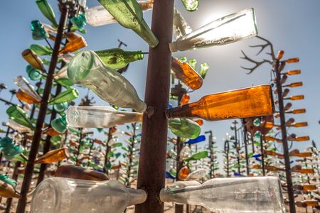 bottle tree ranch on route 66 californiaの写真素材