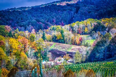 LANDSCAPES IN BOONE NORTH CAROLINA MOUNTAINSの写真素材