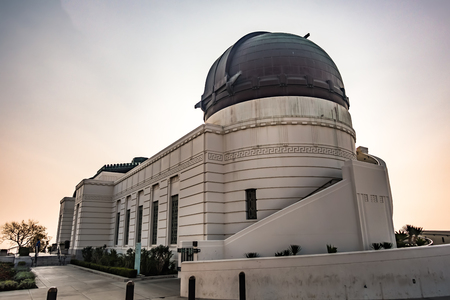 Famous Griffith observatory in Los Angeles californiaのeditorial素材
