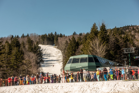 Beautiful nature and scenery around snowshoe ski resort in cass west virginiaのeditorial素材