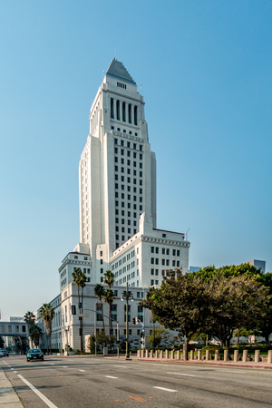 Downtown skyscrapers Los Angeles Californiaのeditorial素材