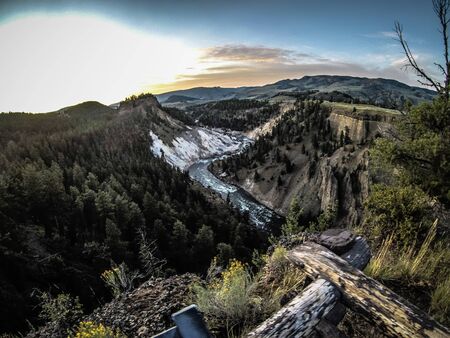 scenes around yellowstone national park