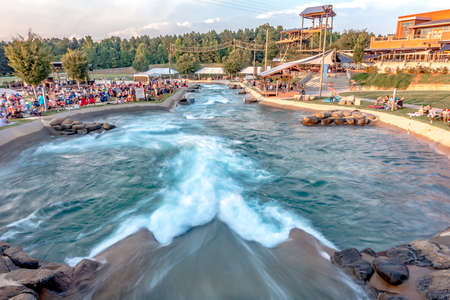 natinal whitewater center in charlotte north carolinaのeditorial素材