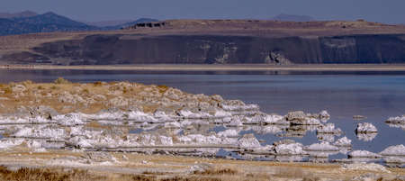 scenery around mono lake in californiaの写真素材