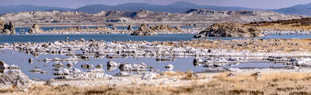 scenery around mono lake in californiaの写真素材