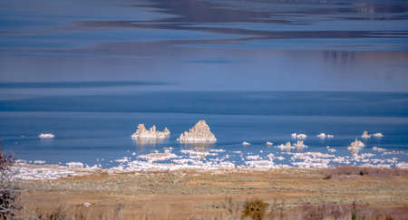 scenery around mono lake in californiaの写真素材