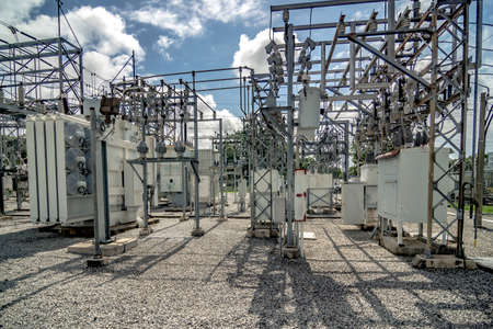 Electric High-voltage power substation