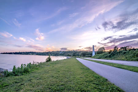 old site of rocky point amusement park in warwick rhode islandの写真素材