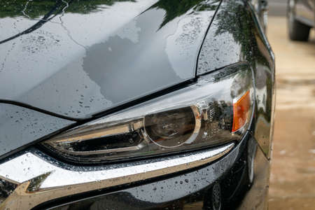 car wash cleaning and prepare for detailingの写真素材