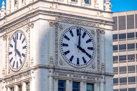 Chicago Illinois downtown scenes and architectureの写真素材