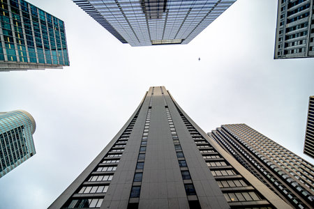 Chicago city skyscrapers in Illinois United States