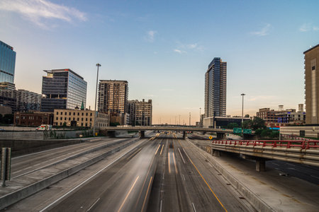 Chicago city skyscrapers in Illinois United Statesの写真素材