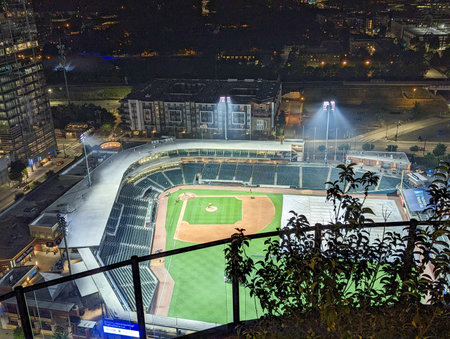 charlotte north carolina uptown city skyline citiscapeの写真素材