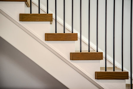 modern residential staircase detailsの写真素材
