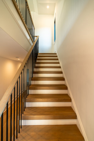 modern staircase detail elements complete projectの写真素材