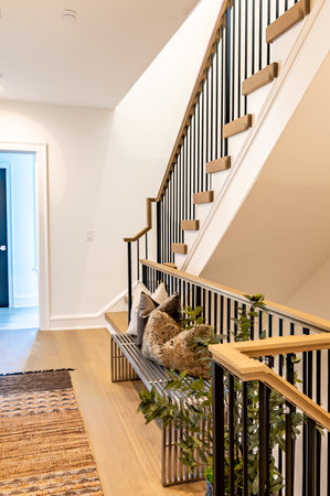 modern staircase detail elements complete projectの写真素材