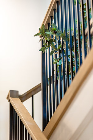 modern residential staircase detailsの写真素材
