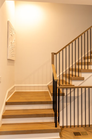 modern staircase detail elements complete projectの写真素材