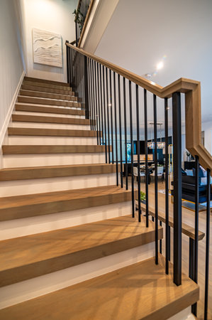 modern staircase detail elements complete projectの写真素材