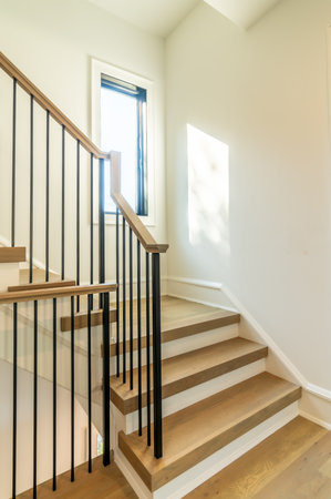 modern staircase detail elements complete projectの写真素材