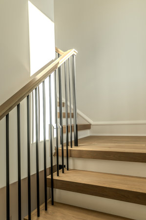 modern staircase detail elements complete projectの写真素材