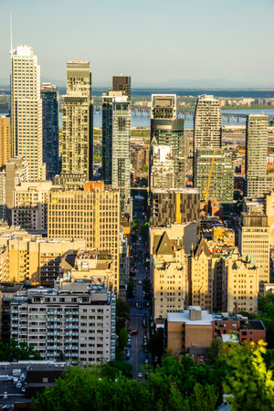 city of montreal canada scenes in summerの写真素材