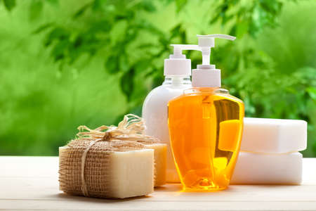 Soap - liquid and barsの写真素材