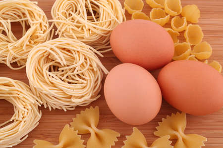 Macaroni and eggsの写真素材